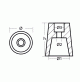 Radice propeller anode conical type - 97mm - 3.82" Dia. - 00409AL - Tecnoseal